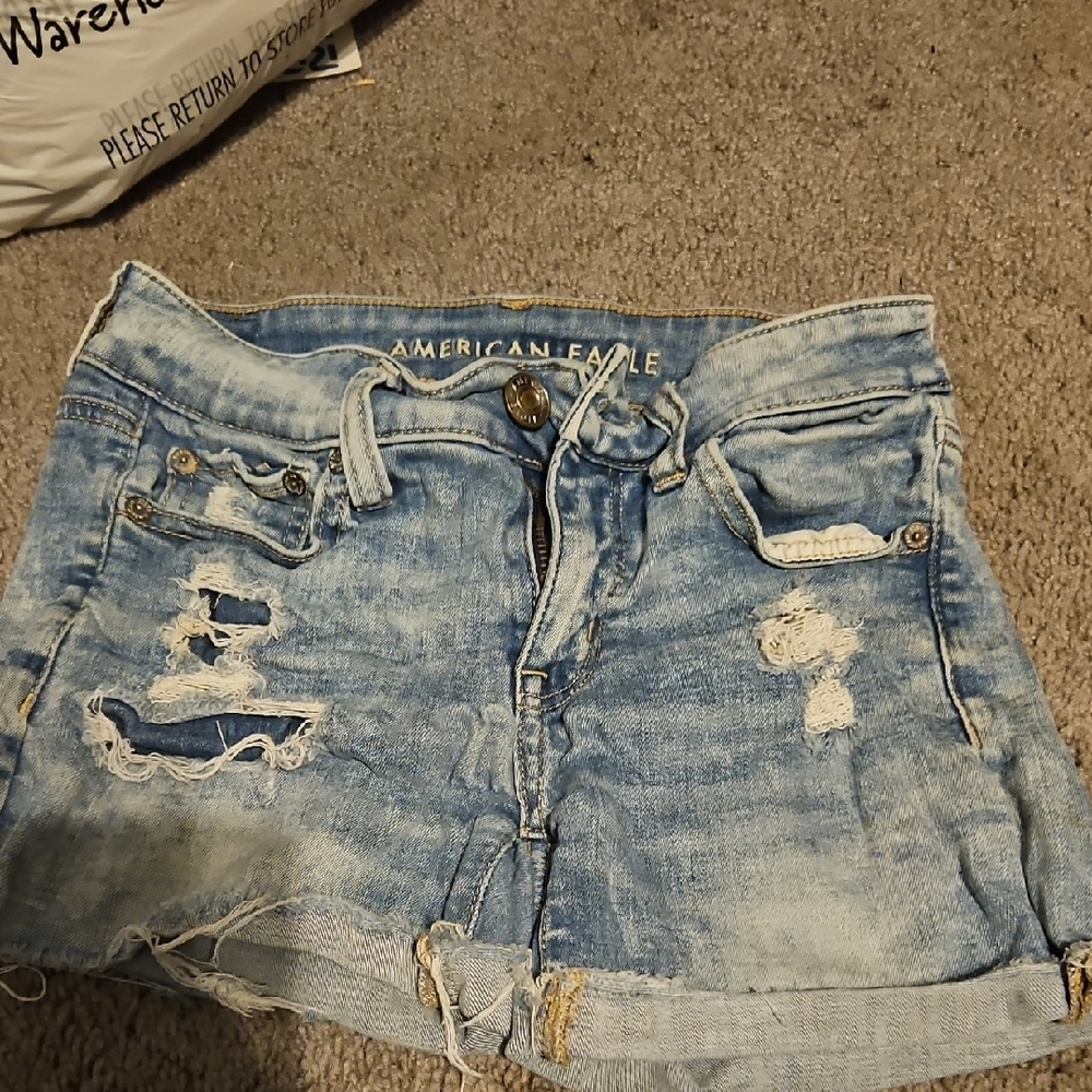 American Eagle Outfitters Women's Blue Denim Shorts